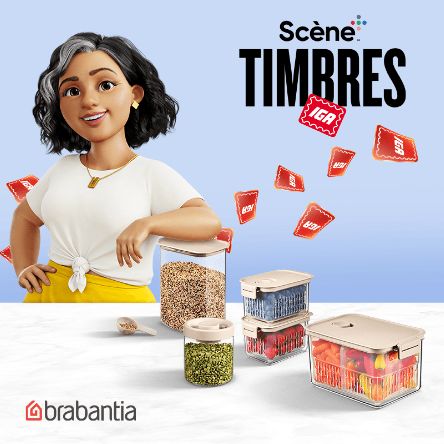 Bannière de défi En primeur: un aperçu de la promotion Timbres IGA