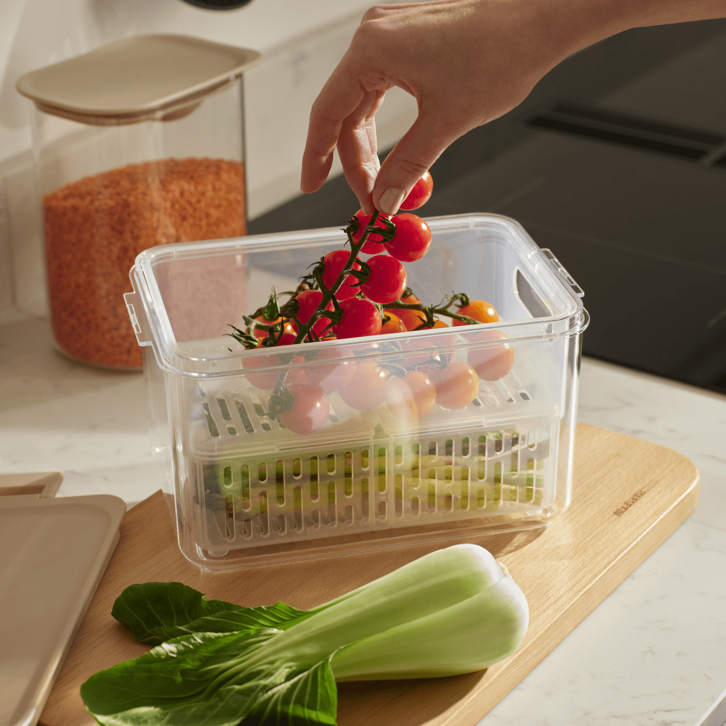 Bannière de défi Fraîcheur grand format : le contenant fraîcheur pour réfrigérateur 2,8 L