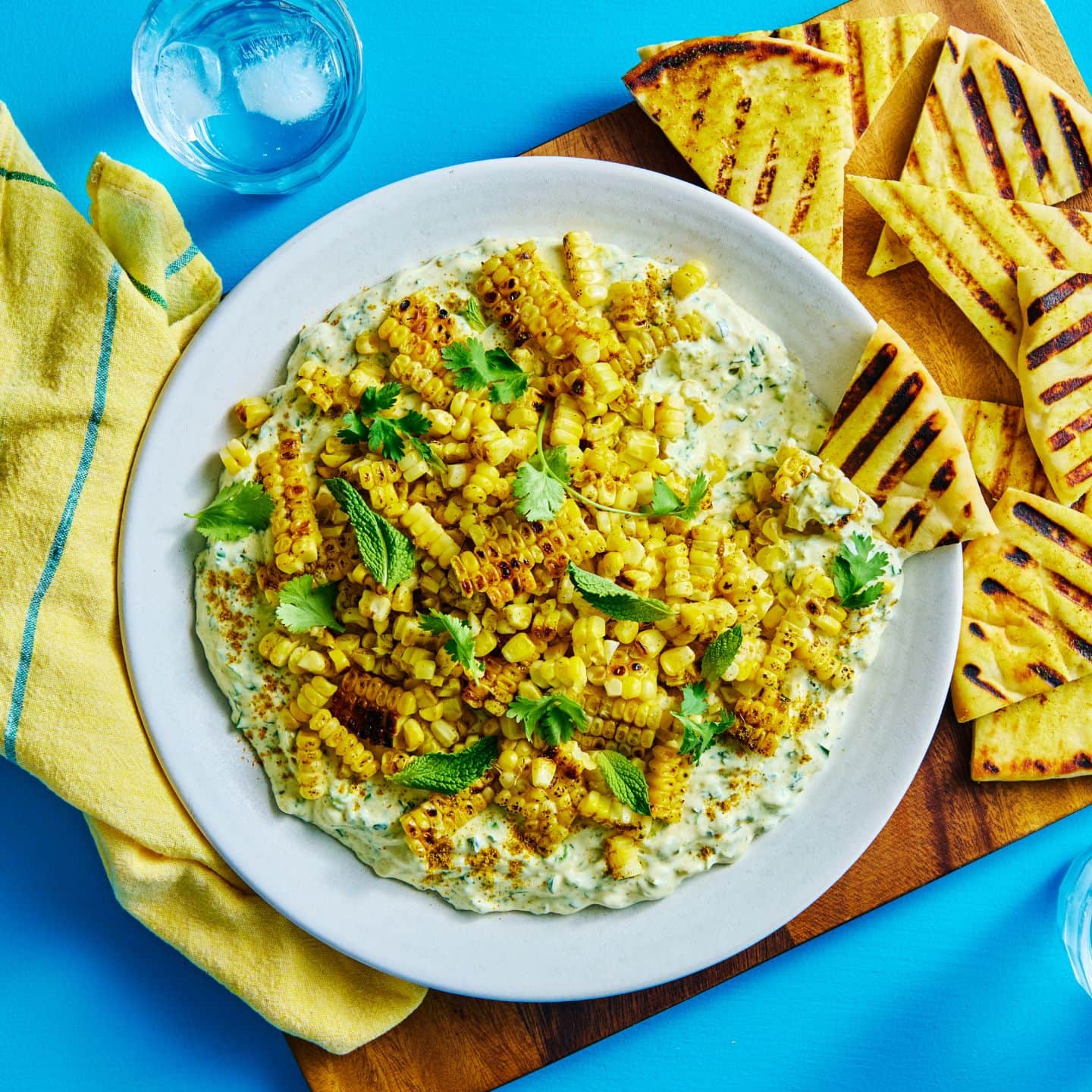 Bannière de défi Recette de trempette au cari et au maïs