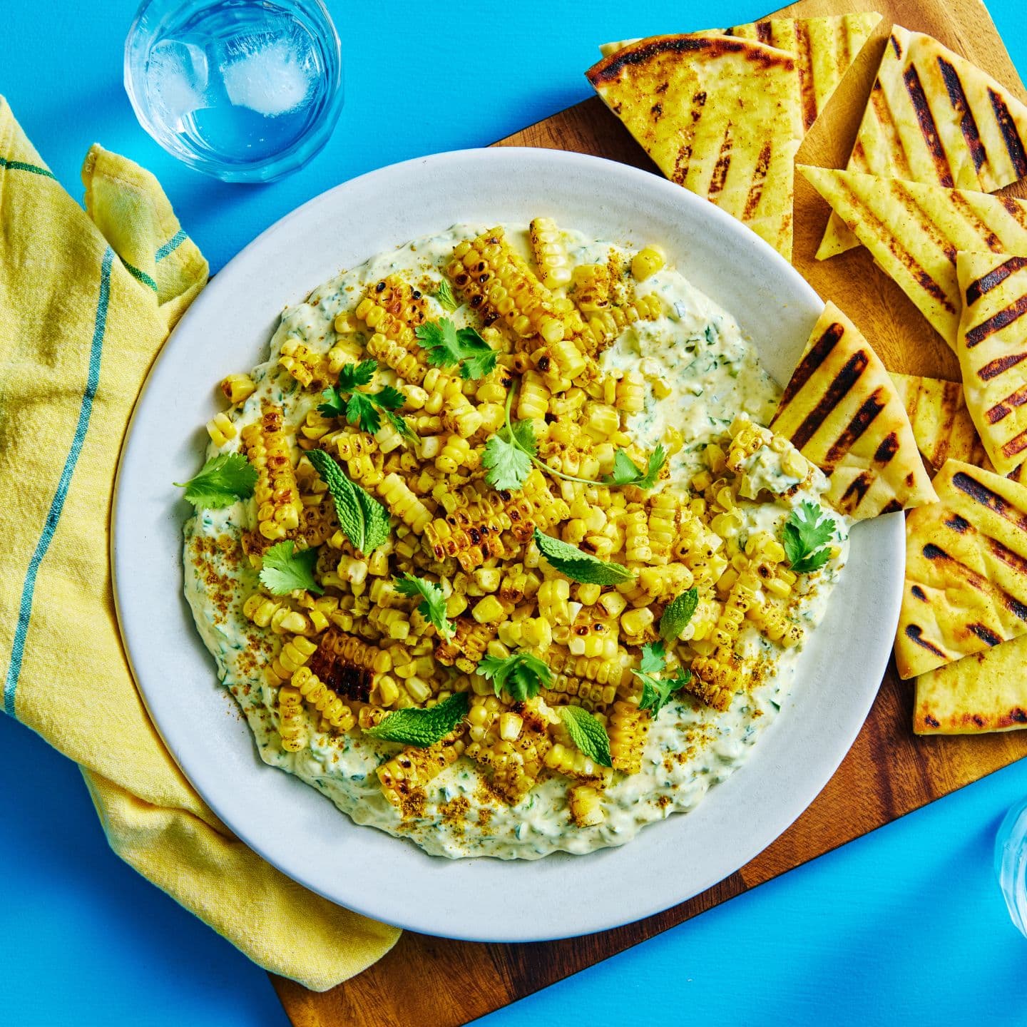 Bannière de défi Recette de trempette au cari et au maïs